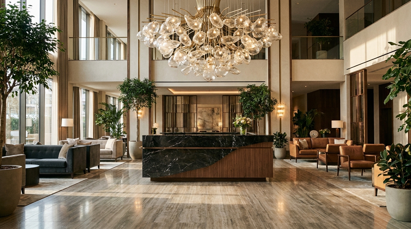 Lobby di un hotel di alto livello